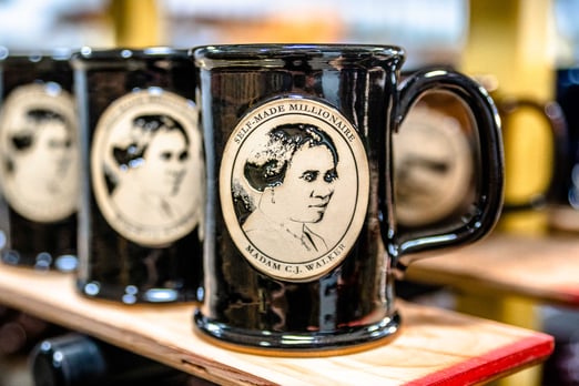 Straight Shot mug with Madam C. J. Walker