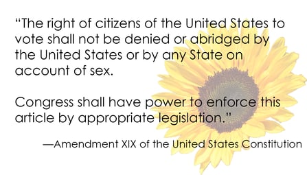 19th Amendment quote