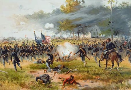 Battle of Antietam by Thulstrup