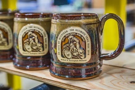 Sunset Hill Stoneware stein in Root Beer Float glaze