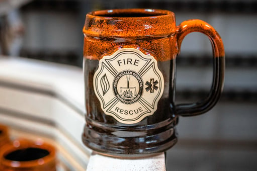 Ale House Barrel in Autumn Fire for Prince William County Fire & Rescue