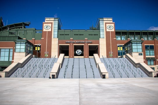 Lambeau Field in Green Bay, Wisconsin