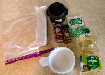 Ingredients for Spicy Crackers