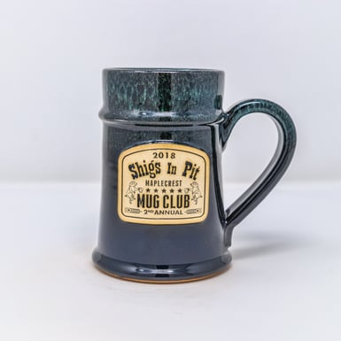 Shigs in Pit mug club stein from Sunset Hill Stoneware