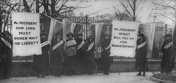 Suffragists Picketing the White House