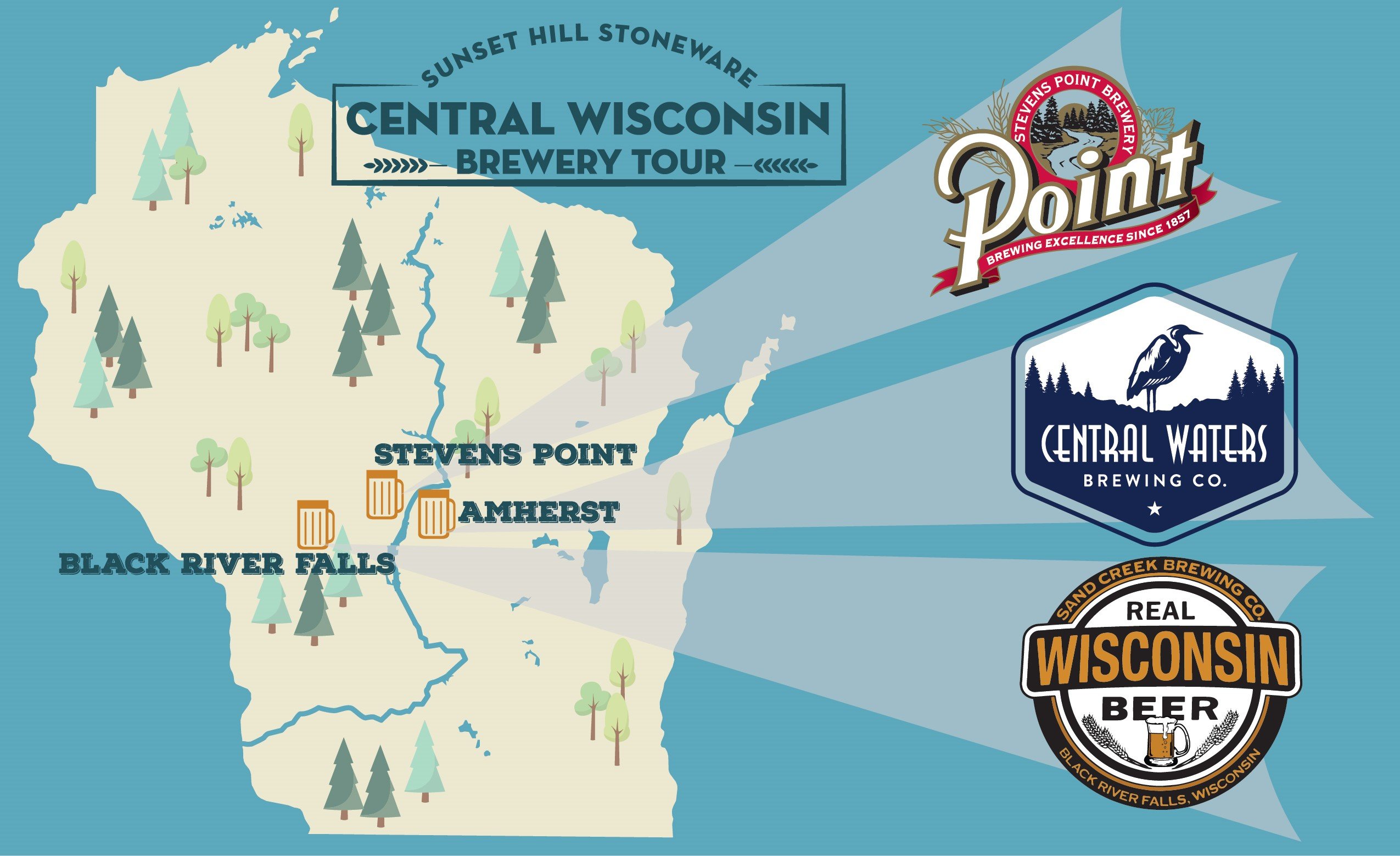 Brew Tour: Where to Find Sunset Hill Stoneware in Central Wisconsin